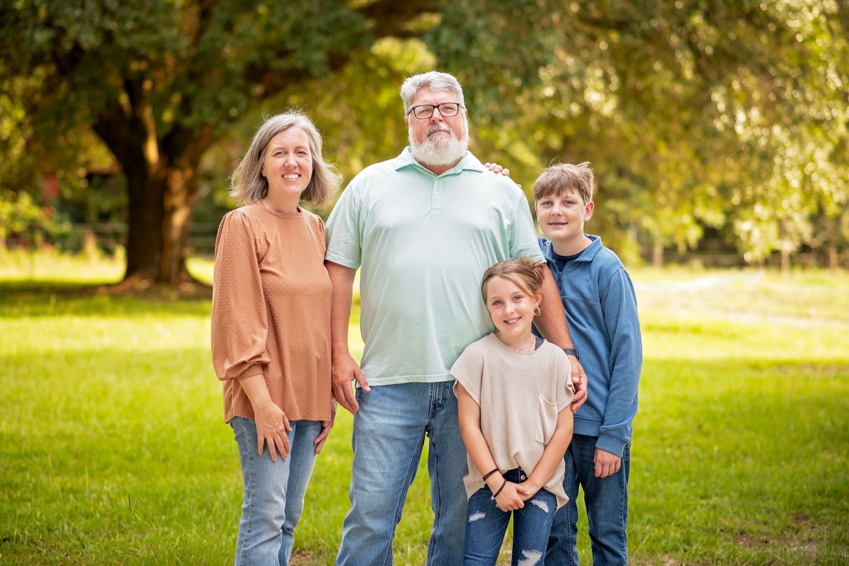 Michael Parker with his family in Berkeley County